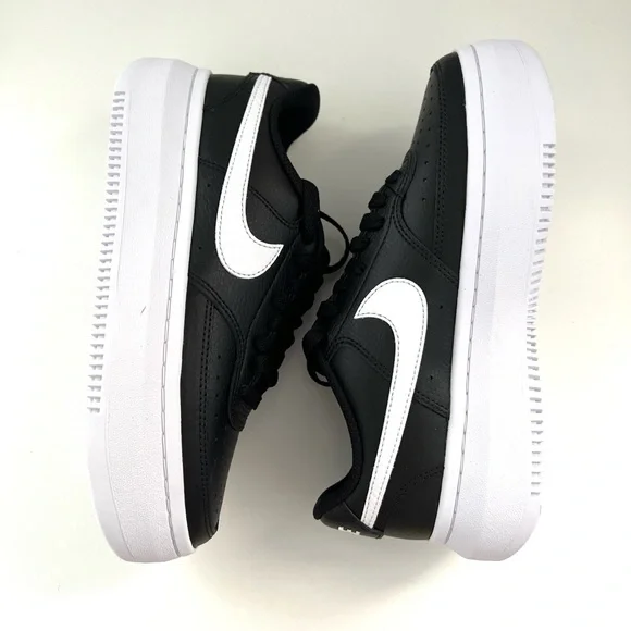 🌟NIKE Women’s Nike Court Vision Alta Black/White - Size 7.5 - Picture 9 of 12
